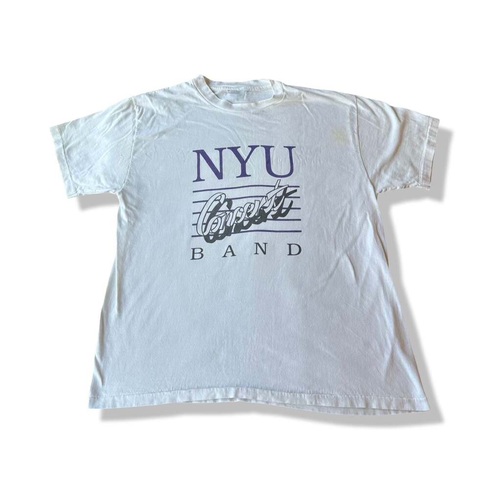 Vintage 90s NYU Concert Band Hanes Beefy-T Graphic T-Shirt